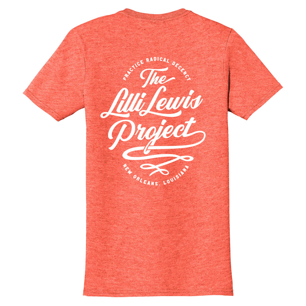 The Lilli Lewis Project Logo T-SHIRT - Orange