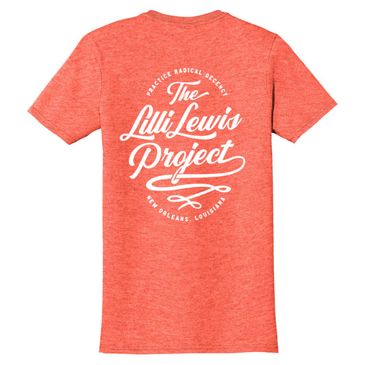 The Lilli Lewis Project Logo T-SHIRT - Orange